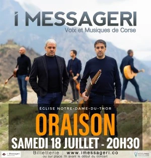 Concert groupe I MESSAGERI - Voix et musiques de Corse