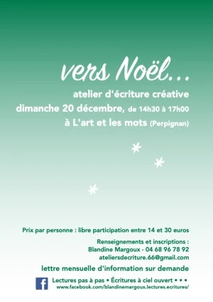 Vers Noël • Atelier d'écriture créative