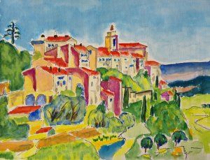 GILLES DE GINESTET , Aquarelles