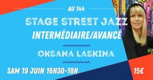 Stage Street Jazz intermédiaire/avancé