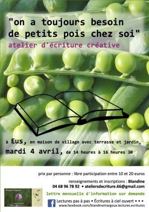 On a toujours besoin de petits pois chez soi • Atelier d'écriture