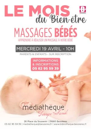 Atelier "mois du bien-être" massage parents - bébés