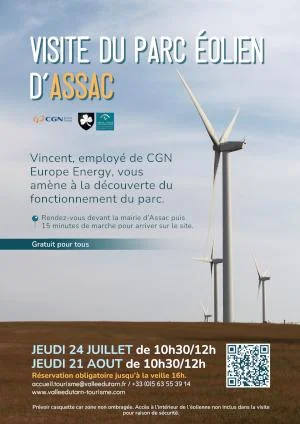 Visite du parc éolien d'Assac 