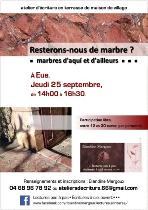 Resterons-nous de marbre ? - Marbres d'aquí et d'ailleurs • Atelier d'écriture