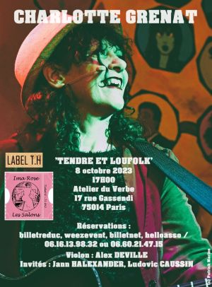 CHARLOTTE GRENAT en concert 'Tendre et Loufolk'