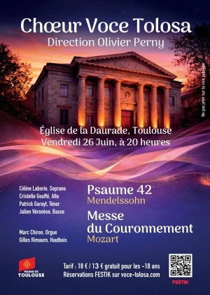 L'Ensemble VOCE TOLOSA interprète Mendelssohn et Mozart