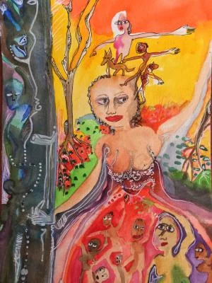 Exposition – Petites aquarelles batifolantes de Marion Bouvarel- Du 04 au 28 février 2026 – Vernissage le mercredi 04 février 2026 à 18h30 