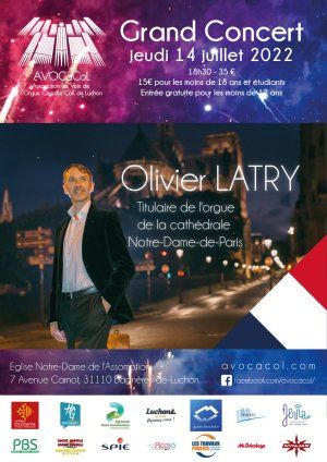 Concert d'orgue "Fête nationale" par Olivier Latry