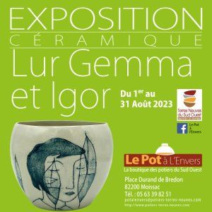 Exposition août 2023 Atelier Lur au Pot à l'Envers.