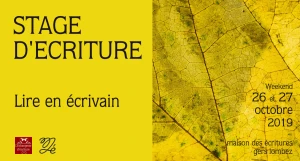 Stage d'écriture - Lire en écrivain 