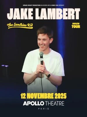 Jake Lambert le 12/11 à l'Apollo Théâtre