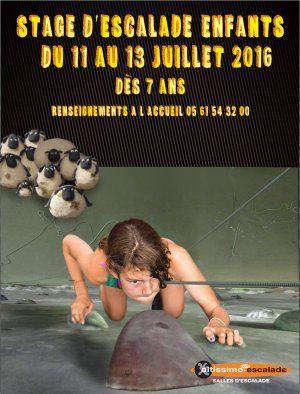 Altissimo Montaudran *** STAGE ESCALADE ENFANTS