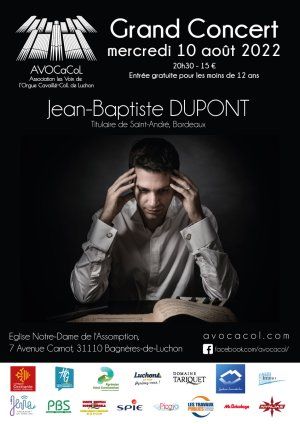 Concert d'orgue par Jean Baptiste DUPONT