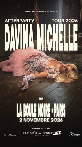Davina Michelle à Paris pour un concert à La Boule Noire