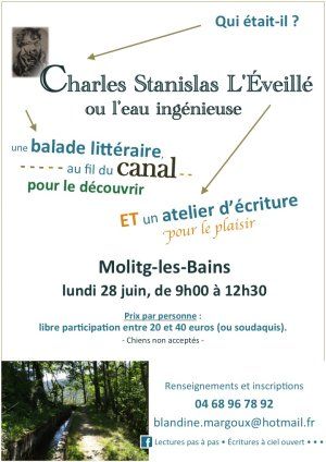 "Charles Stanislas L'Éveillé ou L'eau ingénieuse" • Balade & Atelier d'écriture