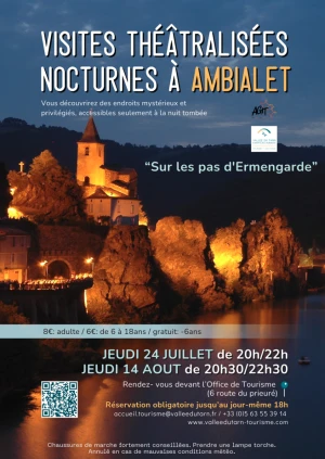 Visites théâtralisées nocturnes à Ambialet