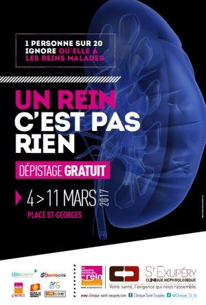 Un rein, c'est pas rien : dépistage gratuit des maladies rénales