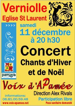 Concert Voix d'Apamée - Chants d'Hiver et de Noël